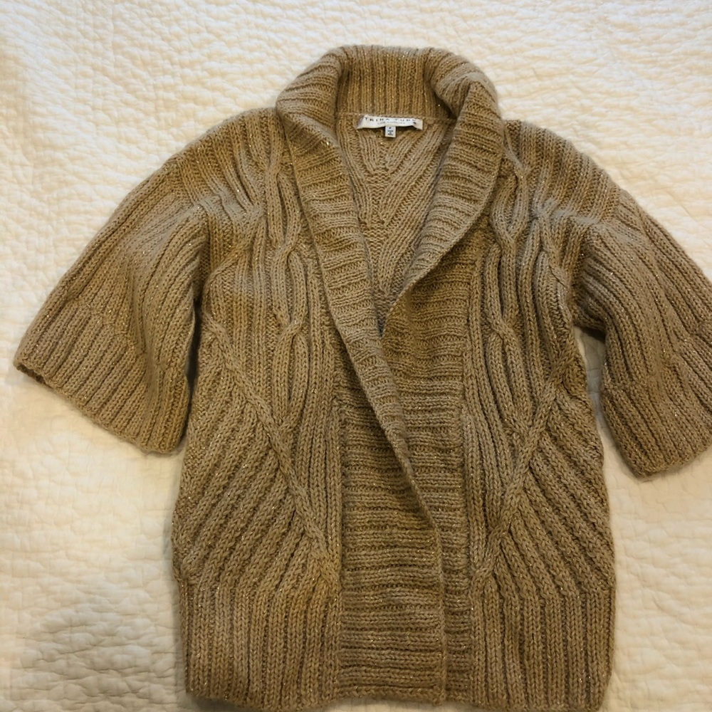 Trina Turk sweater with gold thread